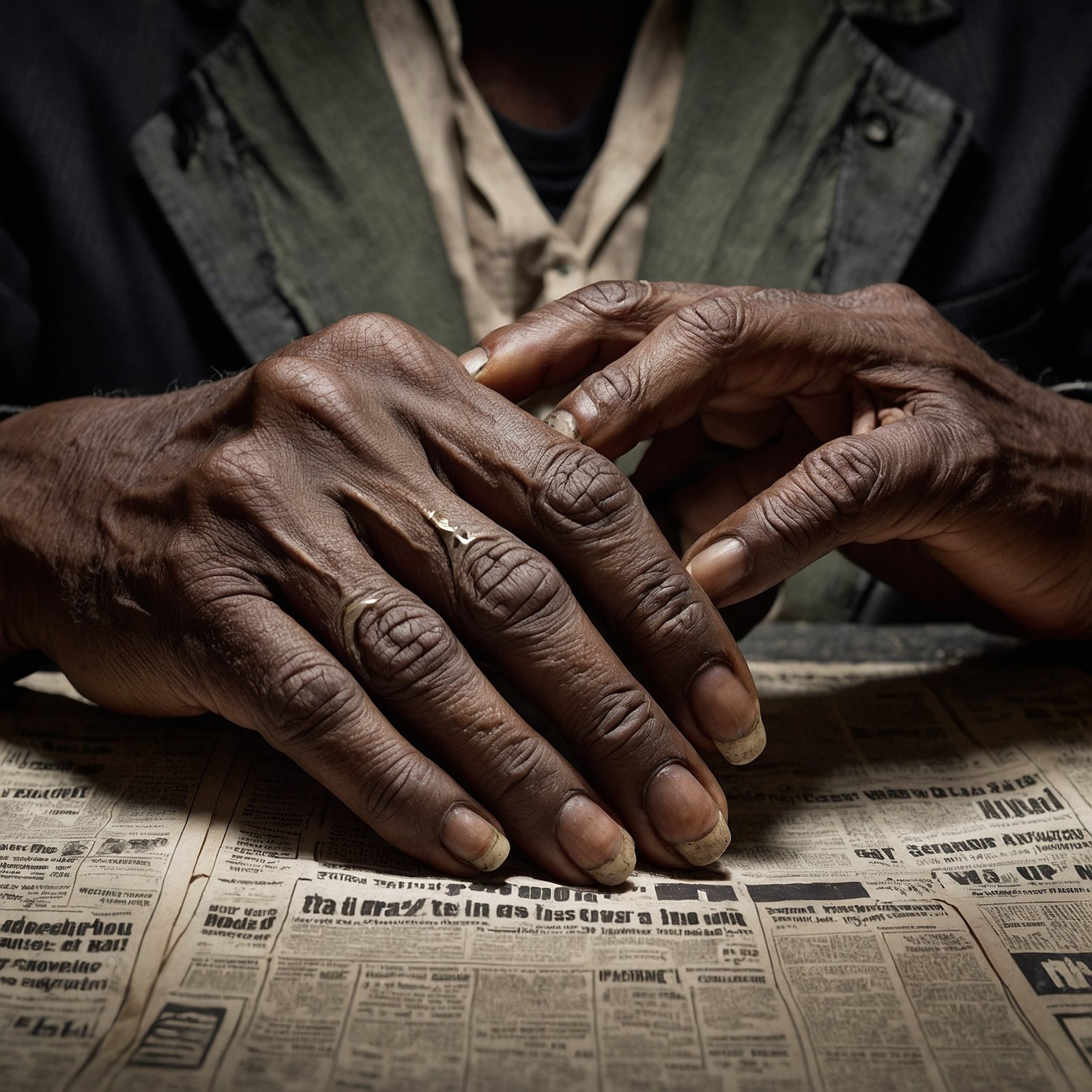 african-american men long dirty fingernails