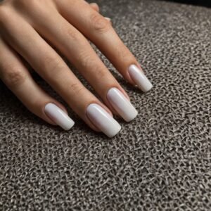 White image of nail image showing the consistency of nails